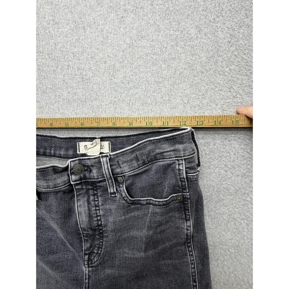 Madewell 10 High Rise Skinny Crop Jeans Womens 28 Gray Charcoal Wash Denim - Picture 5 of 10